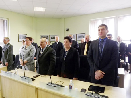 Prisiekė nauja rajono Taryba Prisiekė nauja rajono Taryba